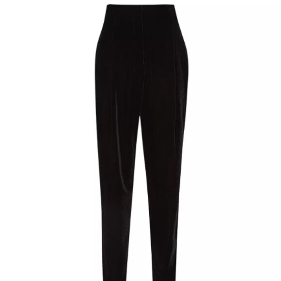 REISS Poppy Velvet High Waisted Trousers US 0 - Picture 2 of 9